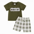 thumbnail image 3 of kpoplk Infant Baby Boy Casual Clothes Set 0-12 Months Dinosaur Print Short Sleeve Onesie and Pants 2Pcs Cute Outfits Green,0-6M, 3 of 3