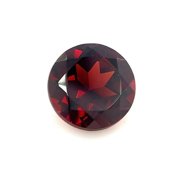 Certified Genuine 1.5 Carat Red Garnet Round Shape Brilliant Cut 7 mm Loose Gemstone January Birthstone