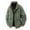 Army Green, variant on Winter Coats for Men Flannel Jacket for Men Casual Solid Color Zipper Pocket Turndown Collar Long Sleeve Hoodless Outwear Jackets Black 3X
