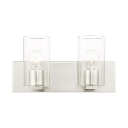 

Livex Lighting 16552 Zurich 2 Light 15 Wide Vanity Light - Nickel