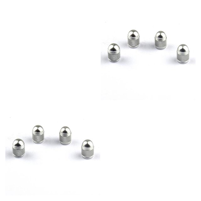 Scienceny 4 Uds tapas de vástago de válvula de rueda componentes de repuesto profesionales accesorios de cubierta de componentes modificados cubiertas de Plata 2piezas Scienceny CBP492993