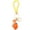 Orange, variant on Cute Lemon Keychain Little Lemon Crystal Rhinestone Key Chain Fruit Keyring for Purse Bag Backpack Car Jewelry Gift for Women Men