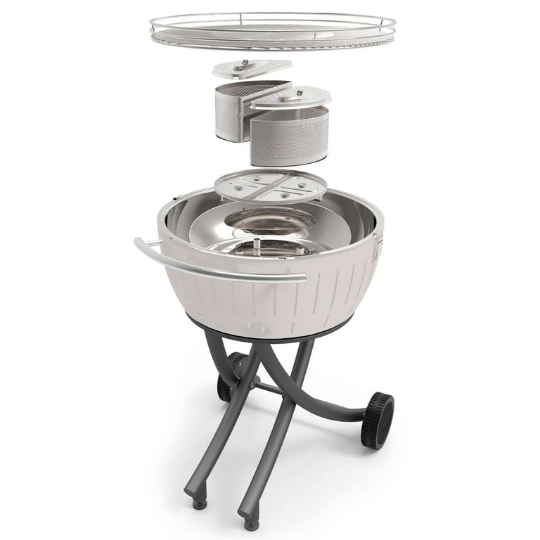 Table charcoal grill, grey, LotusGrill 