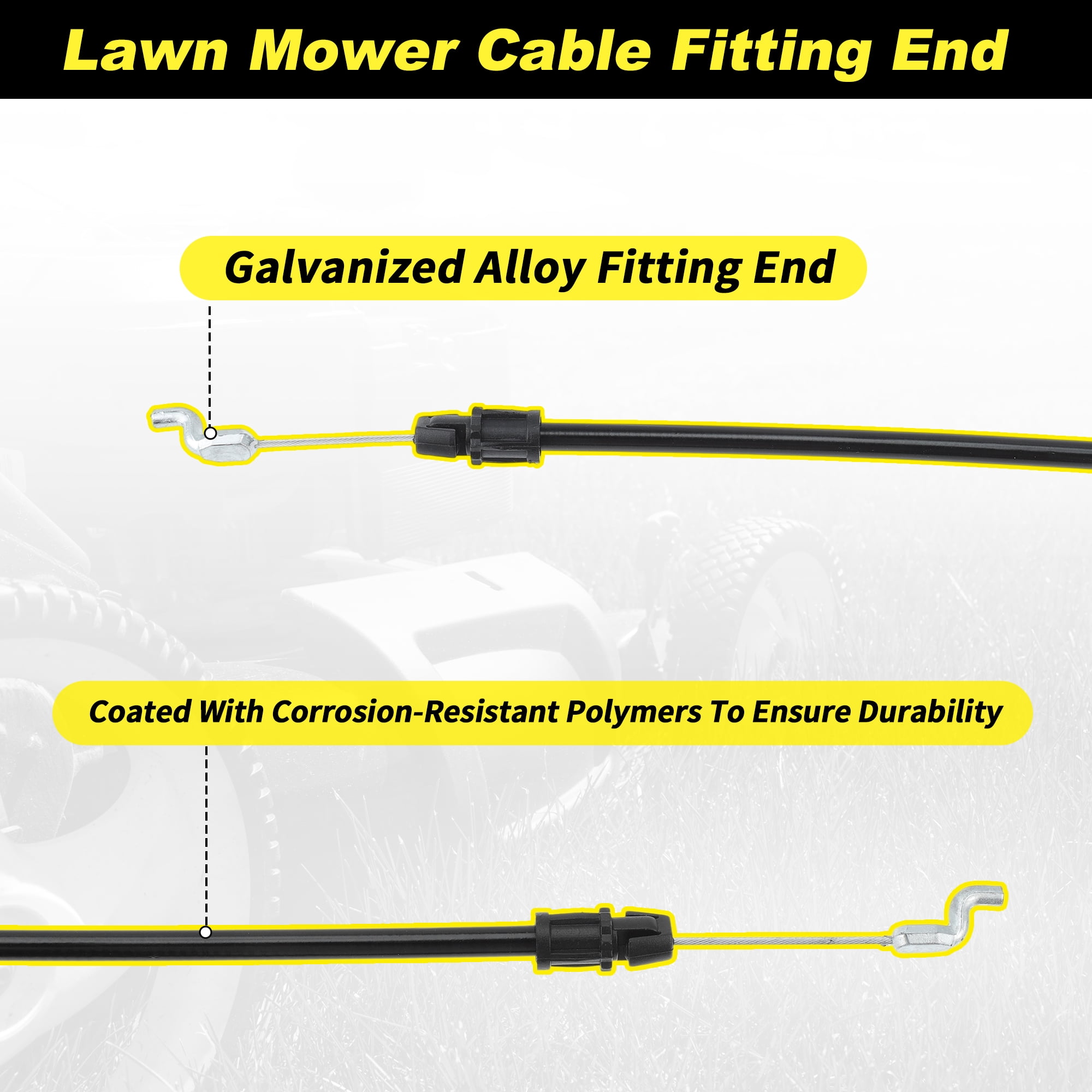 Unique Bargains Throttle Control Cable for Cub Cadet Push Mower Models