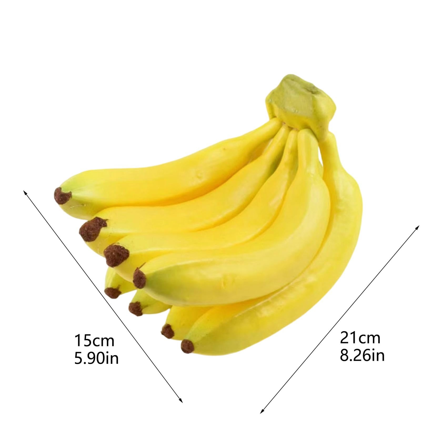 Bananas Bunch Lifelike Banana Cluster for Desktop Home Photography Prop Kitchen Party Display