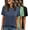 Navy-Green-Black, variant on MOSHU 3 Pack T-Shirts for Women Short Sleeve Summer Womens Tops Casual Curved Hem Shirts Beach Outfits
