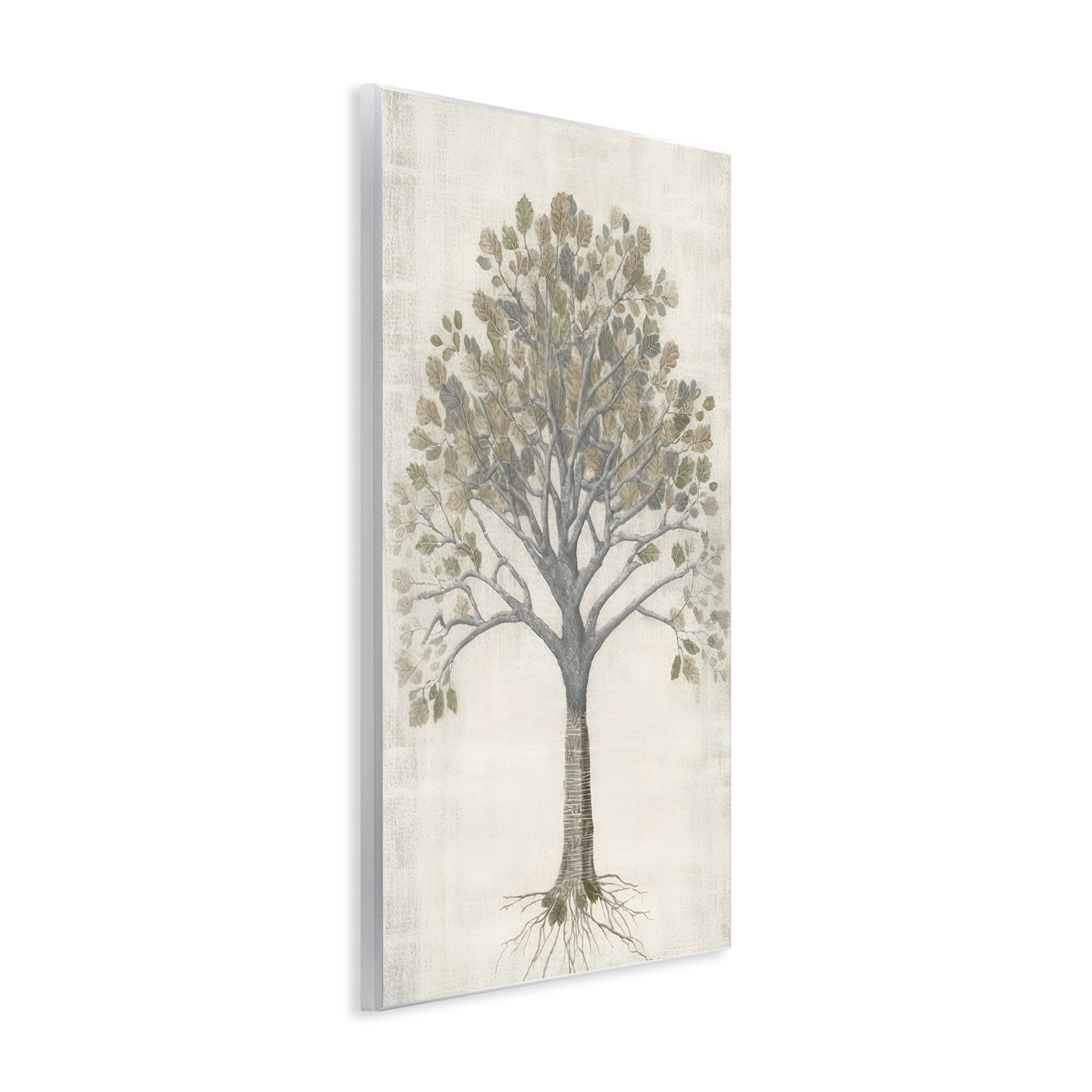 Stupell Industries Wise Tree Impression Botanical & Floral Drawing Unframed Art Print Wall Art, 13 x 19