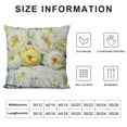 thumbnail image 5 of Nawypu  Throw Pillow Cover Oil Painting Peonies Indy Bloom Yellow Floral Decorative Home Office Throw Waist Lumbar Pillow Case Cushion Cover Rectangle, 5 of 5