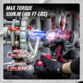 thumbnail image 3 of Llave de impacto AVID POWER, 20 V, 1/2 pulgada, sin escobillas, 370 pies-libras, torque, 3 of 8
