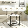 thumbnail image 2 of Gymax 20'' 2-Tier End Table w/ Storage Shelf Reversible Design for Living Room, 2 of 10