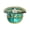 Green without glasse, variant on Punk Big Brim Hat for Bride with Goggle Cap Blingbling Captain Hat Stage Props Masquerade Headwear
