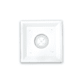 thumbnail image 3 of 2CSD Ceiling Square Diffuser 24″x24″ with 8″ Neck – Steel Lay-In T-Bar Drop Ceiling Air Supply Vent – White Powder-Coated HVAC Diffuser, 3 of 7