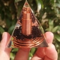 thumbnail image 3 of 6X PiráMide en Espiral de Grava de Cristal de 6 cm PiráMide Espiral en Espiral PiráMide Hecha A Mano Muebles para el Hogar Manualidades Alambre de Cobre en Espiral, 3 of 5