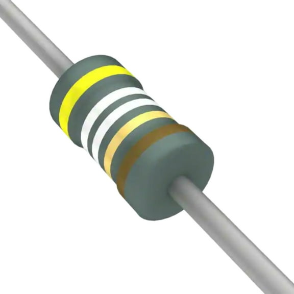 Pack of 10 RNF14FTD49R9 Res Metal Film 49.9 Ohm 1% 0.25W(1/4W) ±100ppm/°C Conformal Coated AXL , Cut Tape, RoHS