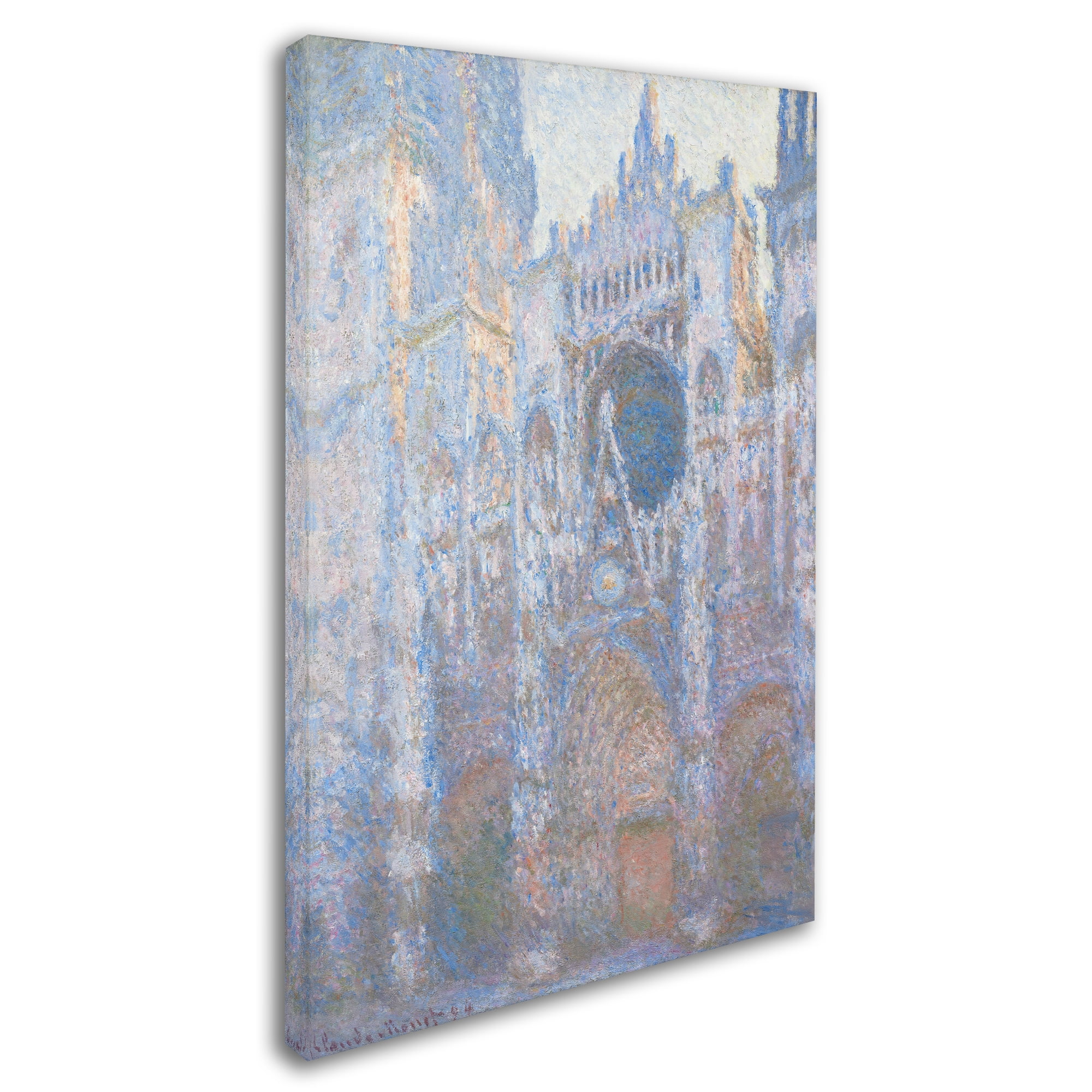 Trademark Fine Art 'Rouen Cathedral West Facade 1894' Canvas Art by Claude Monet