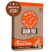 Buddy Biscuits TEENY Grain-Free Oven-Baked Crunchy Dog Treats with Peanut Butter - - 7 oz.