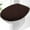 Brown, variant on Soft Chenille Bathroom Toilet Lid Cover, Machine Washable Seat Covers, 17.5x15, Stays in Place Rubber Backing, Fits Most Round, Elongated and Oblong Lids, Accessories Decor, Ivory