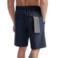 thumbnail image 5 of lcziwo Mens Gym Shorts Classic Fit Outdoor Trunks with Pockets Big and Tall Hiking Fishing Holiday Work Shorts Dark Blue XXXXXL, 5 of 8