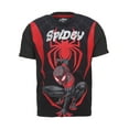 thumbnail image 3 of Marvel Spider-Man Miles Morales Toddler Boys T-Shirt and Mesh Shorts Outfit Set Toddler to Big Kid, 3 of 5