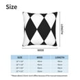 thumbnail image 4 of Harlequin Throw Pillow Covers Pack of 2 Soft Decorative Square Cushion Covers for Couch Sofa Bed Livingroom Car 16"x16", 4 of 7