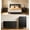 5 PCS-Set 1-Black, variant on 5 Pieces Bedroom Furniture Set, Includes King Size Bed Frame with Headboard,5-Drawers Dressers,6-Drawers Dressers,Nightstand Set of 2 for Bedroom,White