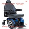Pride Mobility - Jazzy Elite 14 - Front-Wheel Drive Power Chair - Jazzy Blue
