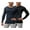 Black/Navy, variant on Men's Thermal Long Sleeve Compression Shirts, 2 Pack (X-Large, Black)