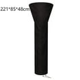 thumbnail image 1 of Outdoor Heavy Duty Waterproof Black Patio Heater Cover Furniture Protector, 1 of 7