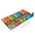 thumbnail image 2 of Juguetes Montessori Rompecabezas de números de Percepción del color Juguetes de aprendizaje de matemáticas preescores Csificación de CUTICAT Rompecabezas de números de madera, 2 of 8
