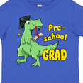 thumbnail image 4 of Inktastic Green Dinosaur Pre-school Grad with Cap and Diploma Boys or Girls Toddler T-Shirt, 4 of 5