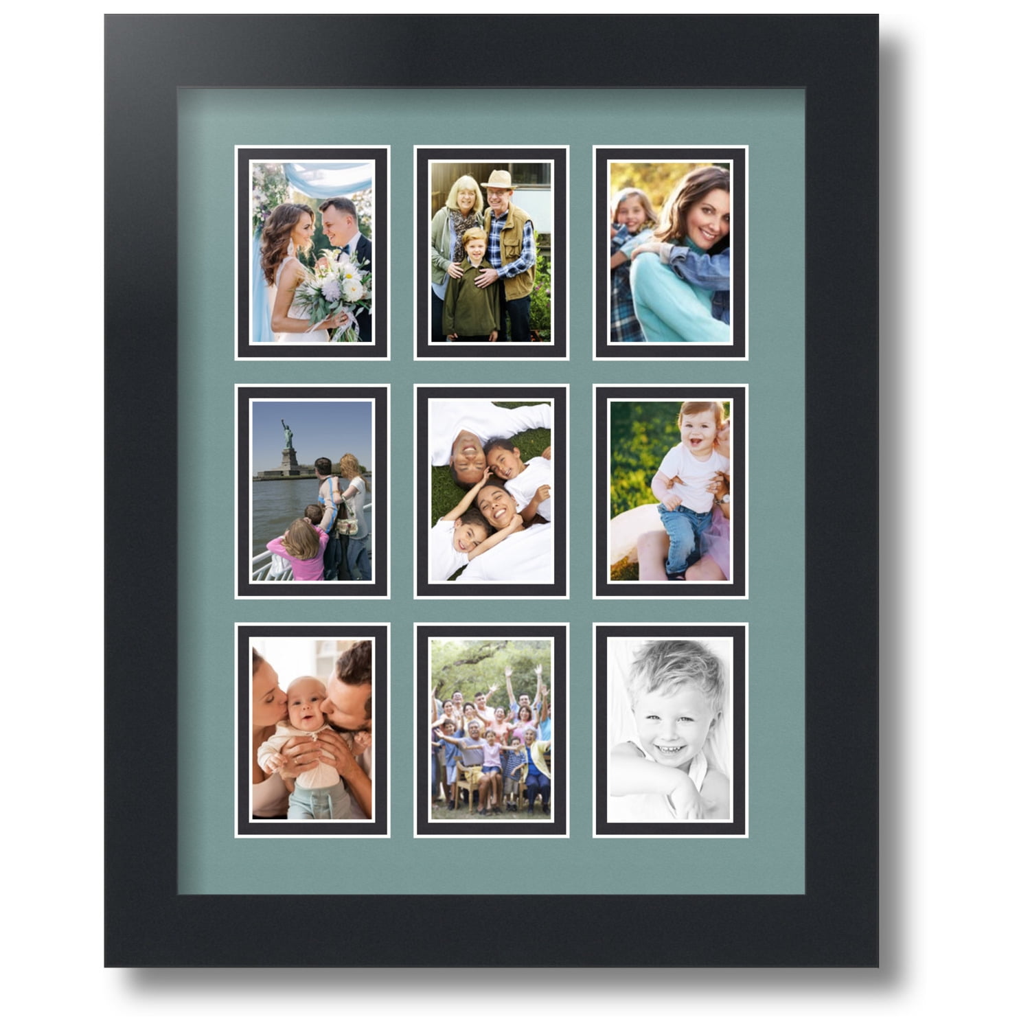 3.5x5 4x6 or 5x7 large openings black espresso white 8 x 10 & 12 School years picture frame k-12 large collage family frame 13 opening first year frames 1 