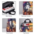 thumbnail image 5 of Daiia Rainbow Sunset Cloud White Horse School Backpack for Men and Women Lightweight Backpack Durable Backpack Water-Resistant,Travel,Work Bag, 5 of 9