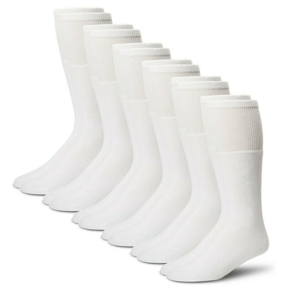 Carolina Ultimate Mens Socks, Tube Sport Cushion Athletic Tall Mid Calf Socks, 6 Pair