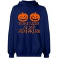 thumbnail image 2 of OXI Hoodie Sweatshirt - Halloween Starting Pumkins, Basic Casual Hoodie for Men's and Women Fleece Hoodie Long Sleeve - Navy Blue 3X-Large, 2 of 3