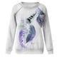 thumbnail image 4 of Camisas informales de manga larga para mujer, sudadera de cuello redondo con estampado de rombos geométricos, jersey de cuello redondo, Tops tipo túnica holgados Fridja  czfsfas426, 4 of 6