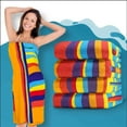 thumbnail image 7 of Fwttom Oversized Striped Beach Towel Super Soft Microfiber Drying And Sand Frees Ldeal For Travel Yoga Camping And Swimming Machine Washable, Camping Essentials and Beach Essentials, 7 of 7