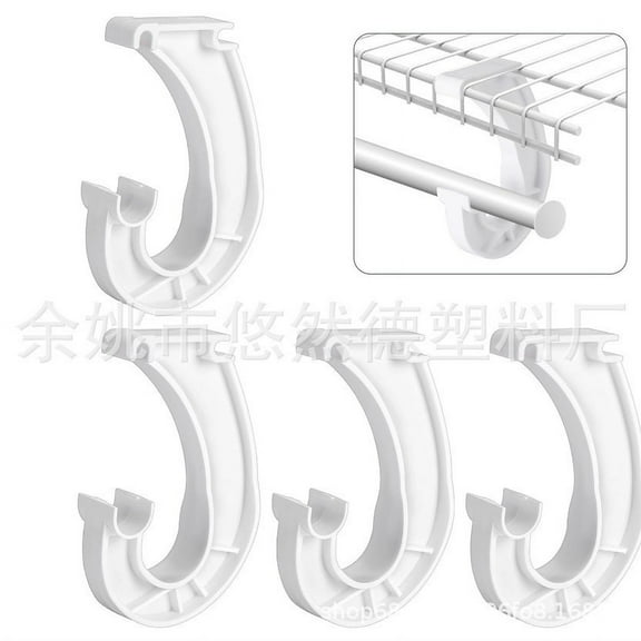 ITSELFER Closet Rod Support 3/4 Inch Sturdy Hanging Rod Holder Bracket for Closet Shelves Cabinets