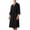 #31-Black, variant on Men Waffle Kimono Bathrobe Long Sleeve Belt Waist Pocket Design Soft Absorbent Breathable Hotel Spa Shower Home Lounge Bath Robe Gifts for Father