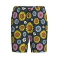 thumbnail image 3 of Yiaed Colorful Sunflowers for Men's Soft Sleep Pajama Short Lounging Pajama Shorts-XX-Large, 3 of 8