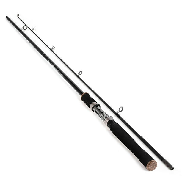 1.8M / 2.1M Portable Lightweight Fiberglass Fishing Rod 2 Sections Spinning  Lure Rod Pole Fishing Tackle 