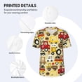 thumbnail image 5 of Fotbe Vehicles Baseball Jersey Shirt for Men and Women, Casual Short Sleeves Button Down T-Shirt-4X-Large, 5 of 9