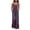 Purple, variant on Gytharion Plus Size Cotton Linen Jumpsuits for Women Adjustable Straps Wide-leg Overalls Solid Color Fashion Casual Rompers