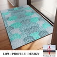 thumbnail image 3 of Turquoise Floral and Petal Pattern Door Rugs,Washable Non Slip Door Mats Indoor,Decorative Door Mats,Entry Mat Indoor for Entrance,Bedroom,Kitchen,Bathroom,20"x32", 3 of 6