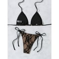 thumbnail image 4 of Top-kevin Women's Triangle Bikini Set Halter String Two Piece Swimsuit High Cut Sexy Bathing Suit Cheeky Cute Swimwear, 4 of 21