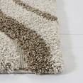 thumbnail image 6 of SAFAVIEH Florida Declan Geometric Swirls Shag Area Rug, Ivory/Beige, 6'7" x 6'7" Square, 6 of 8