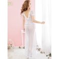 thumbnail image 3 of Robes Longues Maxi pour Femmes Aguichant Transparentes en Tulle/mesh Transparent Couvrant le Bas de Bikini de Maillot de Bain, 3 of 6