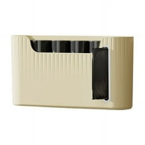 Harlier Kitchen Large Trash Bag Dispenser, Wall Mount ＆ Free-standing Garbage Bag Organizer for Cabinet, Kitchen Storage Box, Max Accommodate 6 Rolls Garbage Bags