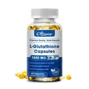 (1 Pack) Alliwise L-Glutathione 1800mg (Non-GMO, Gluten Free, Antioxidant, Immune Support, Skin Support), 60 Capsules