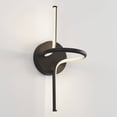thumbnail image 6 of Artika Swirl 1 Light Integrated LED Single Sconce Black, 6 of 10