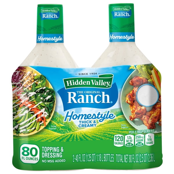 Hidden Valley Green Goddess Dressing, 16 fl oz, Ranch Flavor, Pack of 4 -  Walmart.com